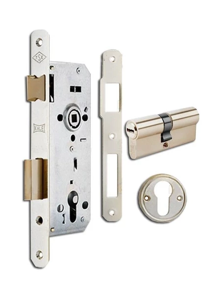 Kale 152-R Silindirli Gömme Kilit 40 mm Oval Nikel