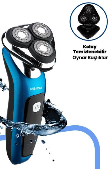 Goldmaster GM-7150 Centilmen Ipx6 Islak Kuru Su Geçirmez Tıraş Makinesi - 8