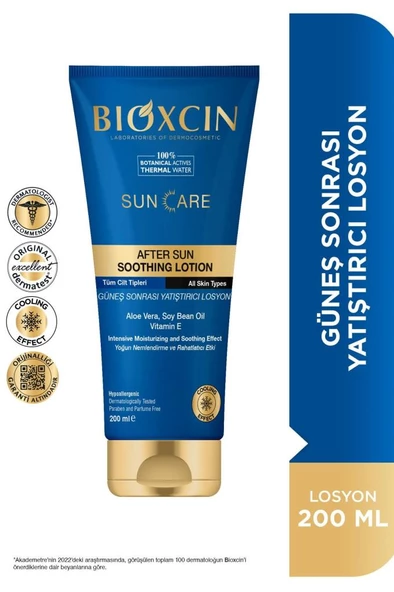 Bioxcin Sun Care Güneş Sonrası Krem 200 Ml - Yatıştırıcı Nemlendirici Koruyucu Aloe Vera Soya Yağı Vitamin E