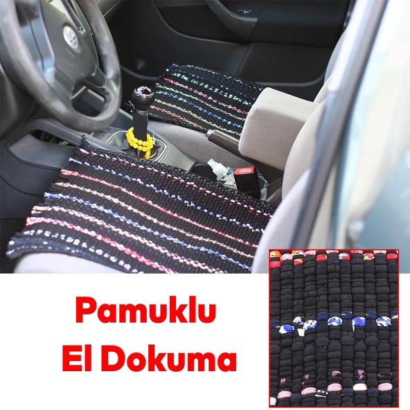 Otomobil Araba Araç Koltuk Koruma Kilim Minder 3 Lü Küçük Set Terlemeyen Örtü Tüm Araç Uyumlu - 4