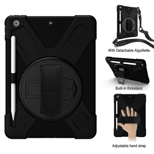 Apple iPad Pro 11 1. Nesil Kılıf Defender Askılı Zırhlı Tank Case A1980 A2013 A1934 A1979 - 10