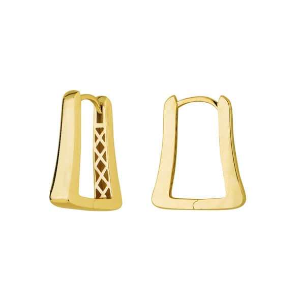 14 Ayar İtalyan Modern Altın Küpe 5,05 gr - 4