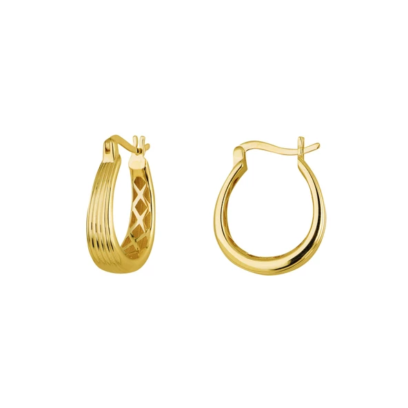 14 Ayar İtalyan Halka Altın Küpe 2,65 gr - 6