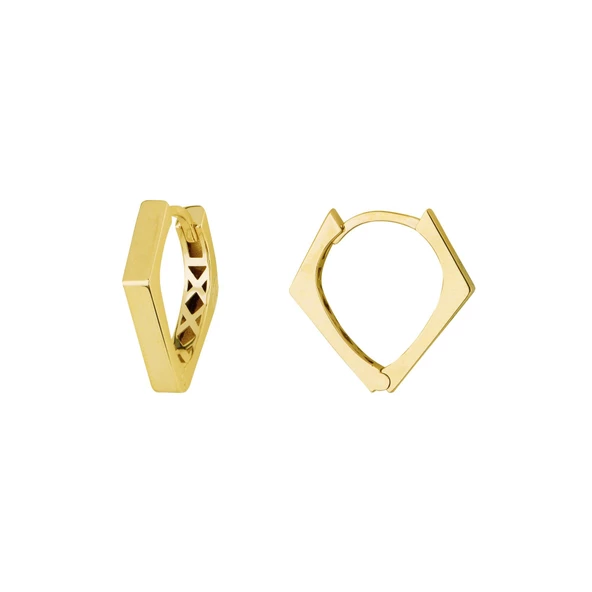 14 Ayar İtalyan V Tasarım Altın Küpe 3,00 gr - 6