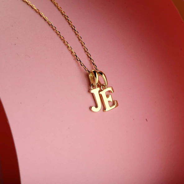 14 Ayar Altın B Harfi Kolye Ucu 0,41 gr - Resim 7