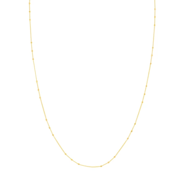 14 Ayar Satürn Altın Zincir Kolye - 1.85 gr - Resim 8