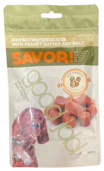 Savor Yerfıstıklı ve Maltlı Köpek Ödül Maması 100 Gram Profesyonel Köpek Ödülü