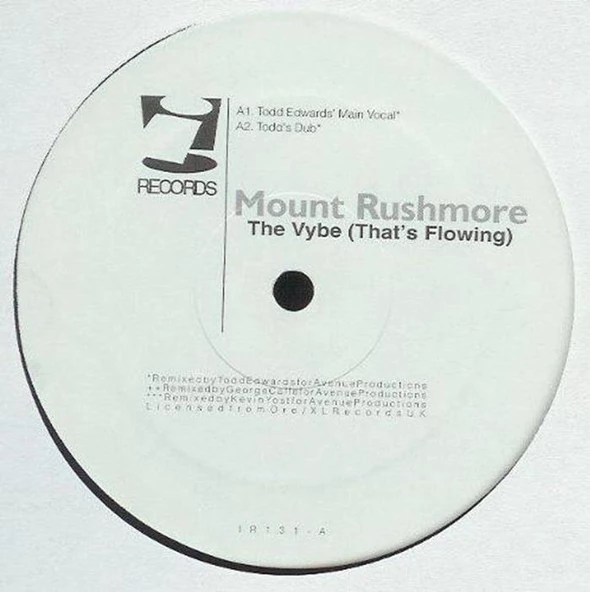 Mount Rushmore – The Vybe (That's Flowing) - House, Drum n Bass Vinly Plak  alithestereo