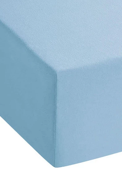 2 Adet Düz Pamuklu Tek Kişilik 120 x 200 x 30 cm Lastikli Penye Çarşaf - 11