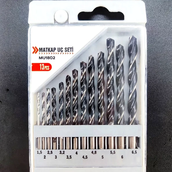 Matkap Uçları 13 Parça Profesyonel Set Metal Delme Matkap Ucu - 2