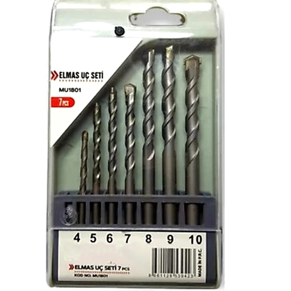 Elmas Uç Seti 7 Parça Beton Delme Matkap Ucu Beton Delme Ucu Mu1801 Beton Ucu - 3