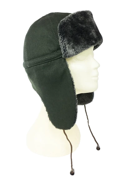 Shark Anatolia Pilot Kürklü Şapka Kar Kayak Haki Yeşil - 6