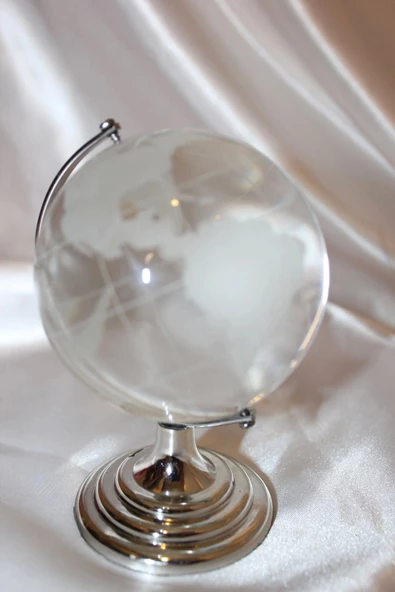 Kristal Küre Dünya Cam 6 cm Küre ürün görseli