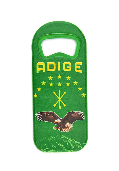 Adige - Çerkes Bayrak Baskılı Magnet Açacak - 7