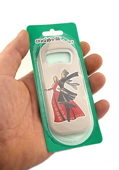 Adige - Çerkes Oynayan Çift Baskılı Magnet Açacak - 5