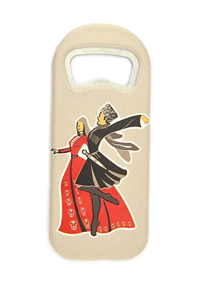 Adige - Çerkes Oynayan Çift Baskılı Magnet Açacak - 7