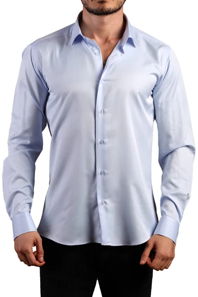 Mavi 8 Drop Ekstra Uzun Kol Dar Kesim Micro Kumaş Kol Düğmeli Slim Fit Erkek Gömlek - 197-4 ürün görseli
