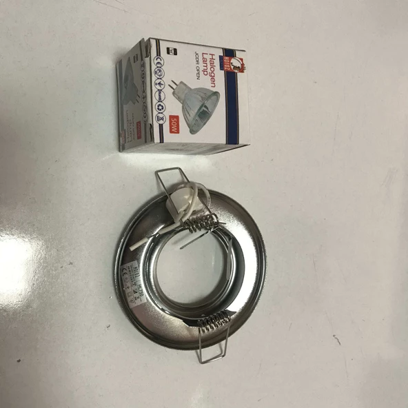 1 TAKIM SPOT LAMBA VE KAİDE HOROZ 220X50 50 Watt Çanak Ampul Ampül Mr 16 Duylu - 3