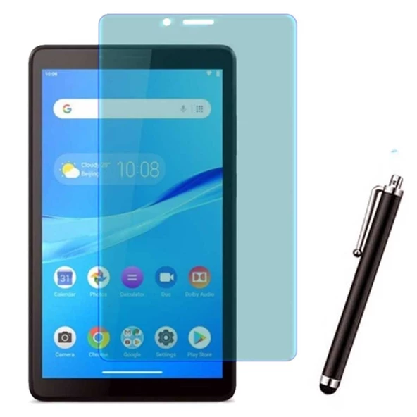 Lenovo Tab M7 7 inç Standlı Tablet Kılıfı Ekran Koruyucu Kalem Set - 9