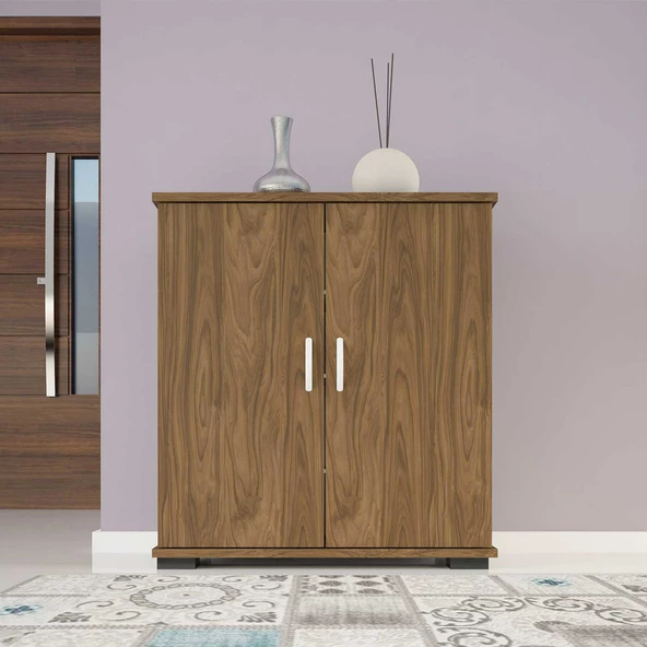 MODİLAYN BULUT 70 x 76 cm Ayakkabılık Dolabı Ceviz - 2