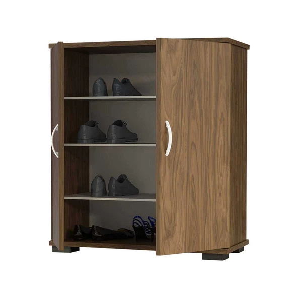 MODİLAYN BULUT 70 x 76 cm Ayakkabılık Dolabı Ceviz - 5