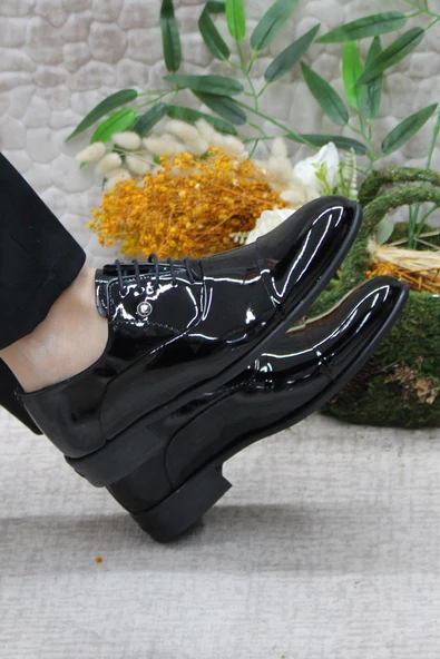 Pierre Cardin 7018 Siyah Rugan Damat Ayakkabısı Takım Ayakkabısı Erkek Klasik Ayakkabı - 5