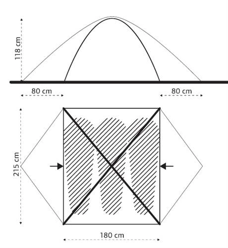 Turbat Borzhava 3 Üç Kişilik Çadır - Dw, Sarı - Resim 4