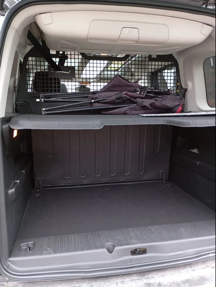 Rizline Opel Combo 2019+ Seperatörlü3D Bagaj Havuzu Siyah - Resim 2