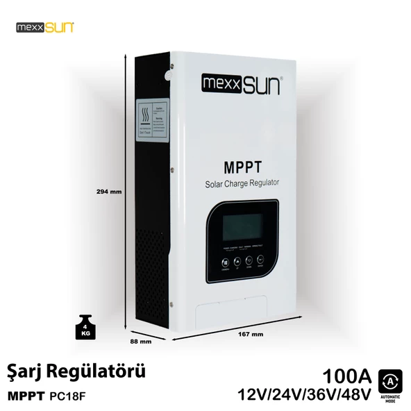Mexxsun 12/24/48V 100A MPPT Şarj Regülatörü - 2