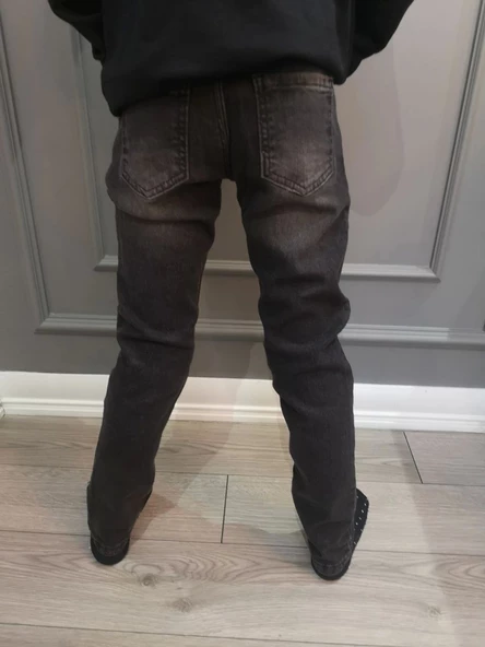 Erkek Çocuk Denim Füme Kot Pantolon 2024 - 2