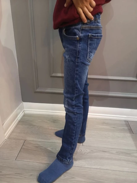 Erkek Çocuk Denim Açık Mavi Kot Pantolon 2819