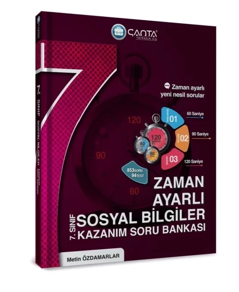 ÇANTA YAYINCILIK 7.SINIF Sosyal Bilgiler Zaman Ayarlı Kazanım Soru Bankası