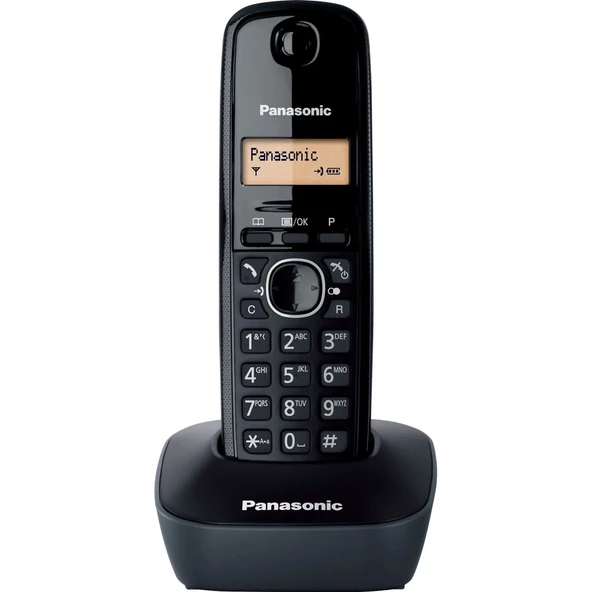 Panasonıc KX-TG1611 Dect Telsiz Telefon (Siyah)