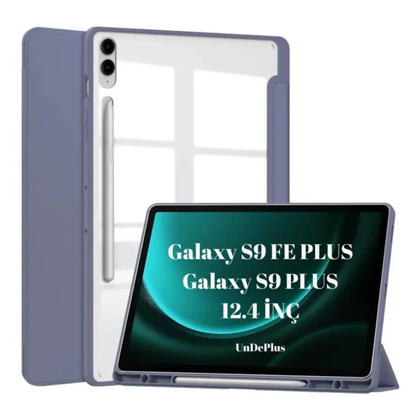 Samsung Galaxy Tab S9 FE Plus/S10 Plus/S9 Plus Kılıf Grafiti Şeffaf Kalem Bölmeli X610-16-810-18 X820 - 7