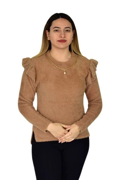 Kadın Yumoş Triko Zincirli Kazak BGL-ST03356 - Resim 3