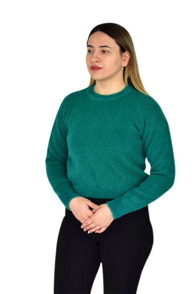Kadın Yumoş Spor Triko Kazak BGL-ST03365 - 11