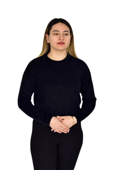 Kadın Yumoş Spor Triko Kazak BGL-ST03365 - 5