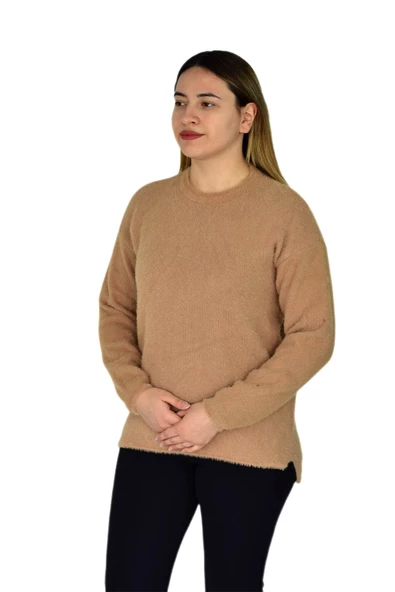 Kadın Yumoş Spor Triko Kazak BGL-ST03368 - Resim 9