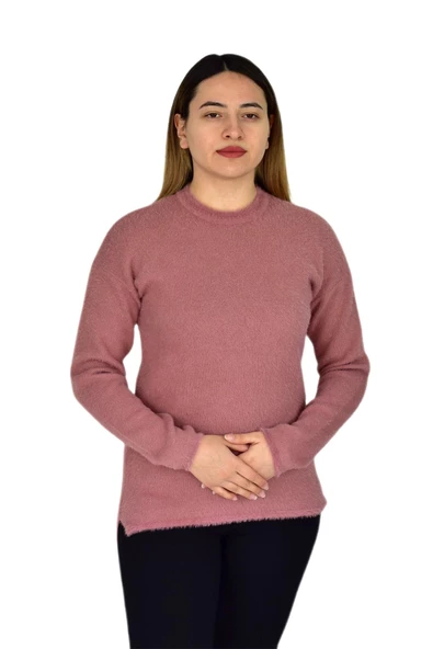 Kadın Yumoş Spor Triko Kazak BGL-ST03368 - Resim 6