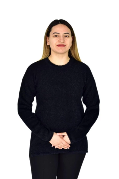 Kadın Yumoş Spor Triko Kazak BGL-ST03368 - Resim 3