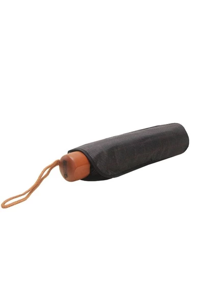 April Lüx Şemsiye Süper Mini Kare Çizgili Füme - 8