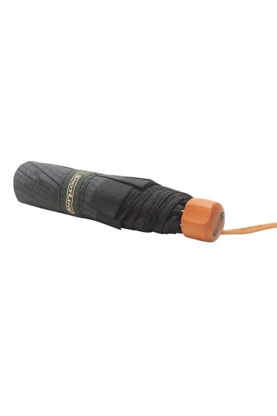 April Lüx Şemsiye Süper Mini Kare Çizgili Füme - 4