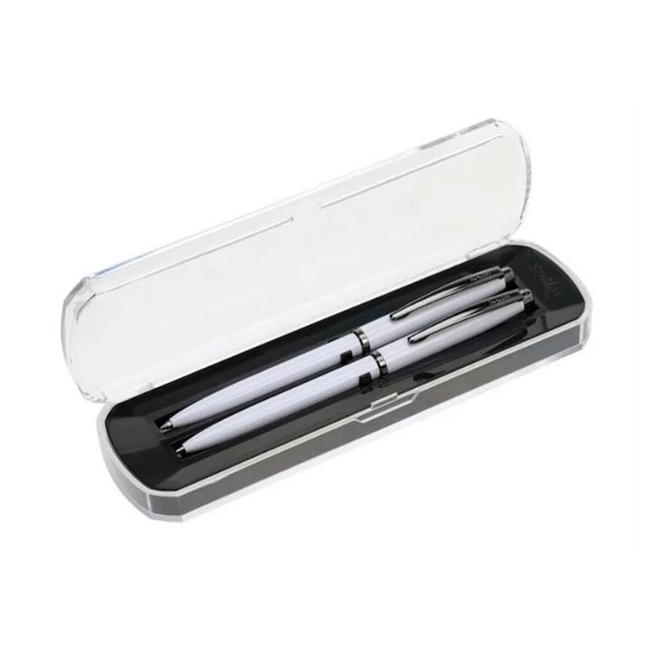 Scrikss T00SBGGPR2400A 108 Prestige Set Tükenmez Kalem+Versatil Beyaz - 3