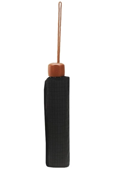 April Lüx Şemsiye Süper Mini Kare Çizgili Füme - 5