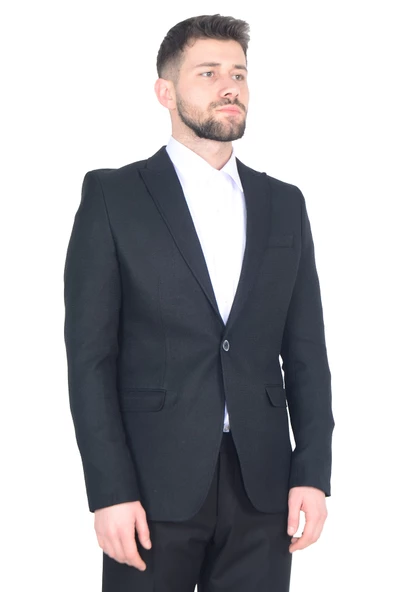 Cengiz İnler Dokulu Kırlangıç Yaka 6 Drop Yün Erkek Ceket - 12