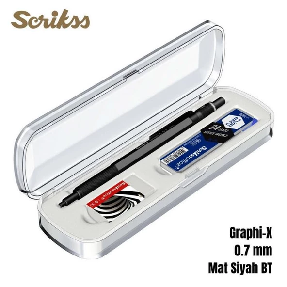 Scrikss T00SBCCGRX240A GRAPH-X 3'Lü Set, Siyah Kalem