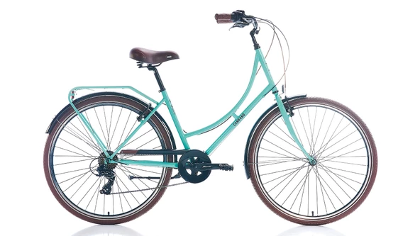 Carraro Modena V Fren 7 Vites 28 Jant Şehir Bisikleti Açık Yeşil Kahve 46 Kadro - 2