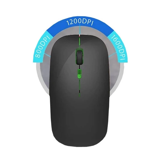 Sprange SRM1 Rgb Ledli Şarjlı Çift Mod 2.4GHz Wireless +  5.1V Bluetooth Mouse - 5