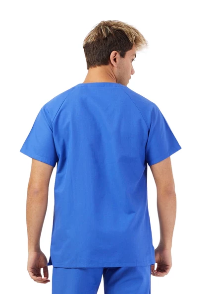 BASIC Erkek Koton Saks Mavisi Üniforma Üst - 2