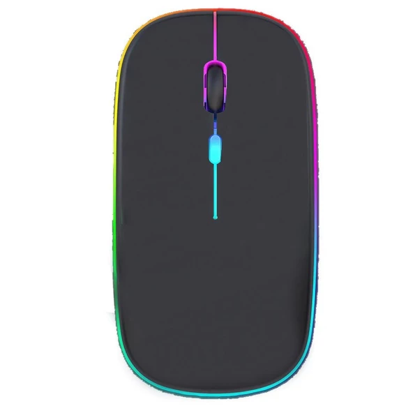 Sprange SRM1 Rgb Ledli Şarjlı Çift Mod 2.4GHz Wireless +  5.1V Bluetooth Mouse